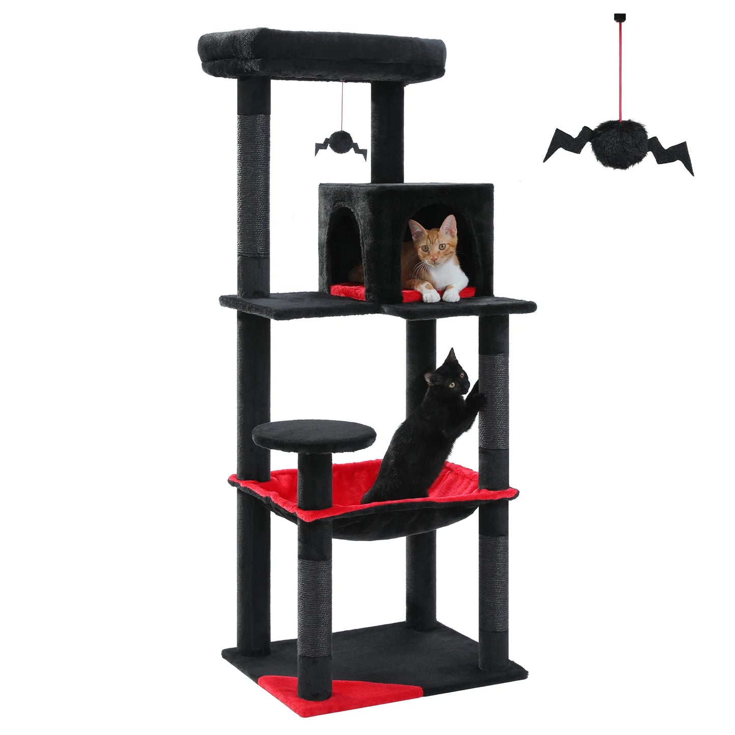 PAWZ Road Indoor Cat Tower With Sisal Posts And Hammock