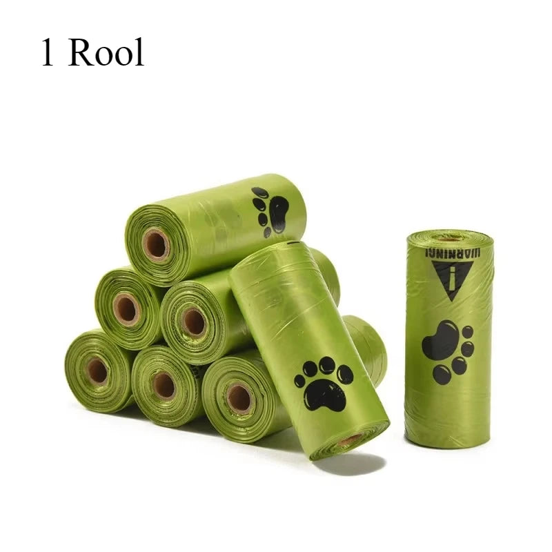 Extra Thick Leak Proof Dog Poop Bags With Paw Print