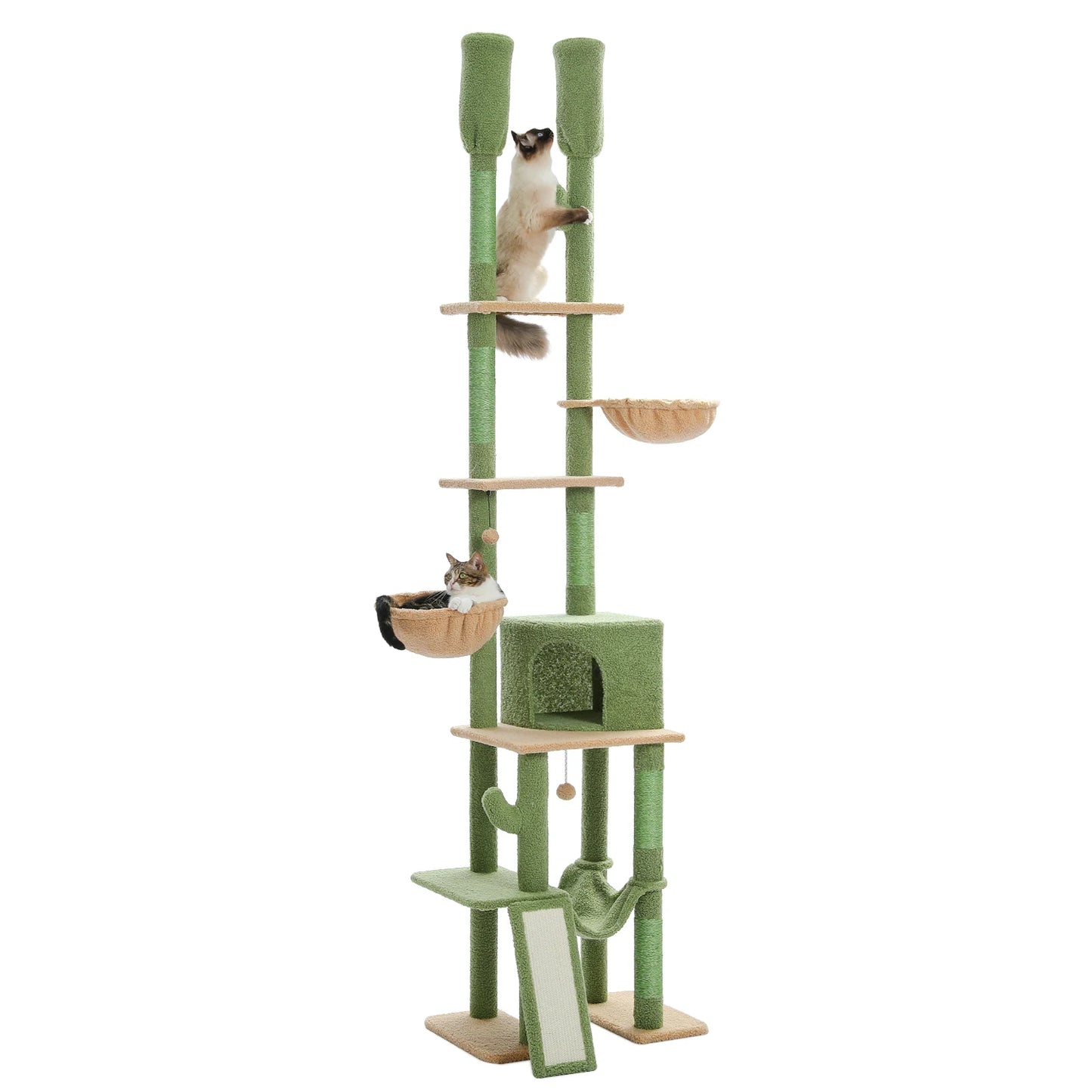 PAWZ Road Floor To Ceiling Cat Tree With Seven Tiers