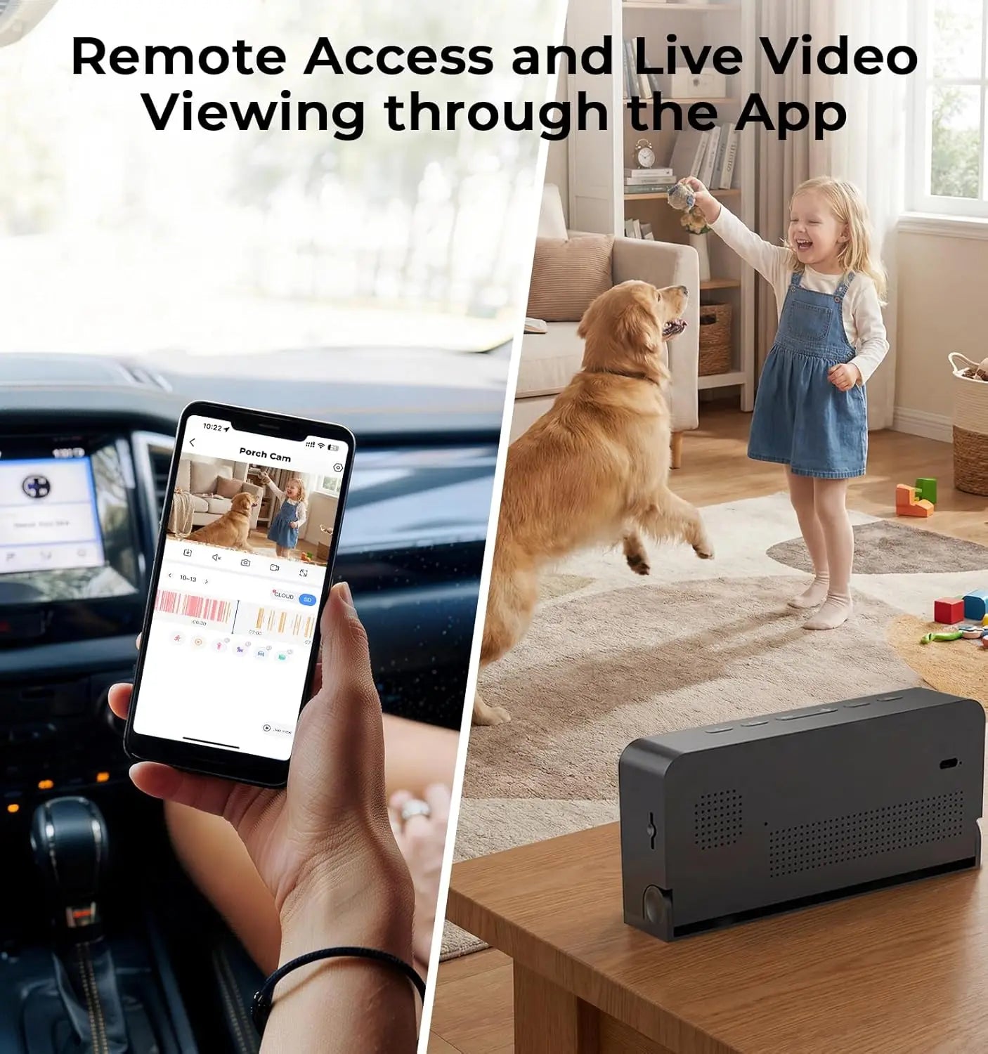 Clock Camera 2K with 5G WiFi Security Camera, Nanny Cam Indoor for Home Security, Two-Way Talk by Wesecuu