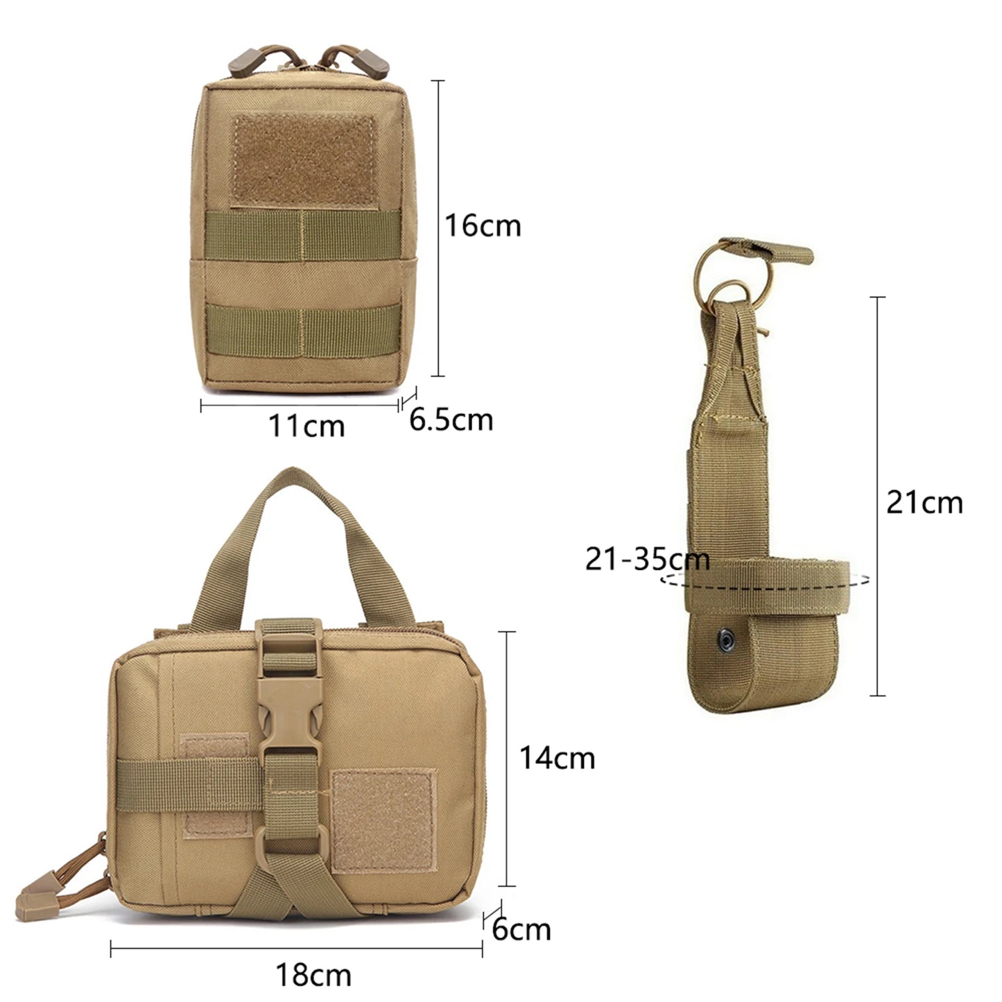 Tactical Nylon Dog Harness With Quick Release And Molle Pouches