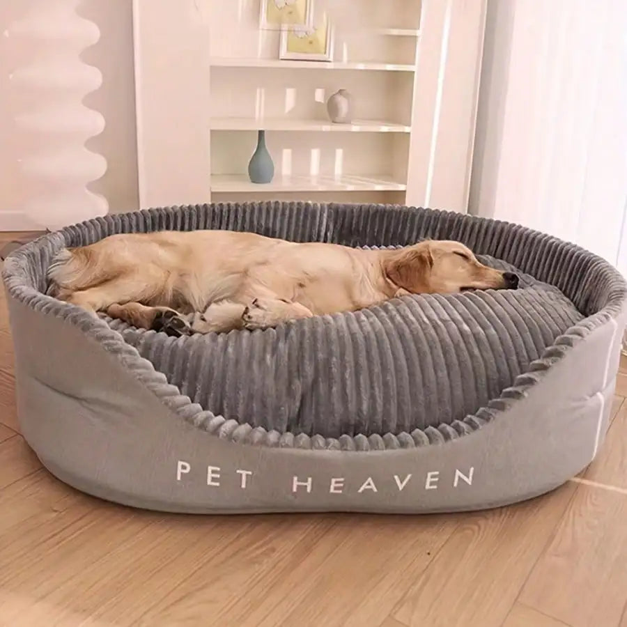Luxurious Cotton Pet Bed For Dogs And Cats With Warm Mat