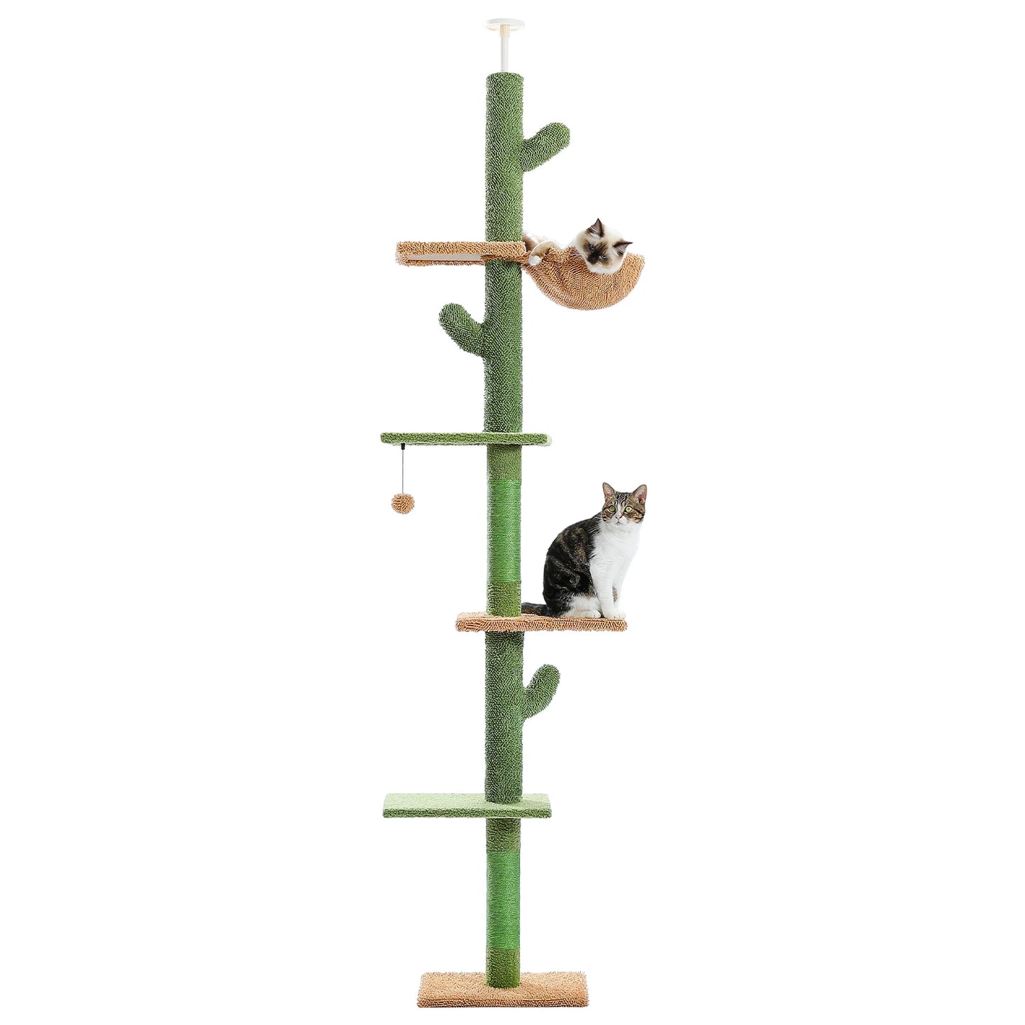 Pawz Road 5 Tier Cactus Cat Tower With Hammock Scratcher