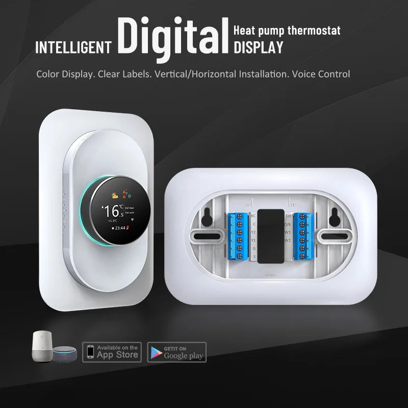 Becasmart BHP-7000 WiFi Thermostat for Home HVAC Heat Pump Tuya Wireless Smart ABS Termostat