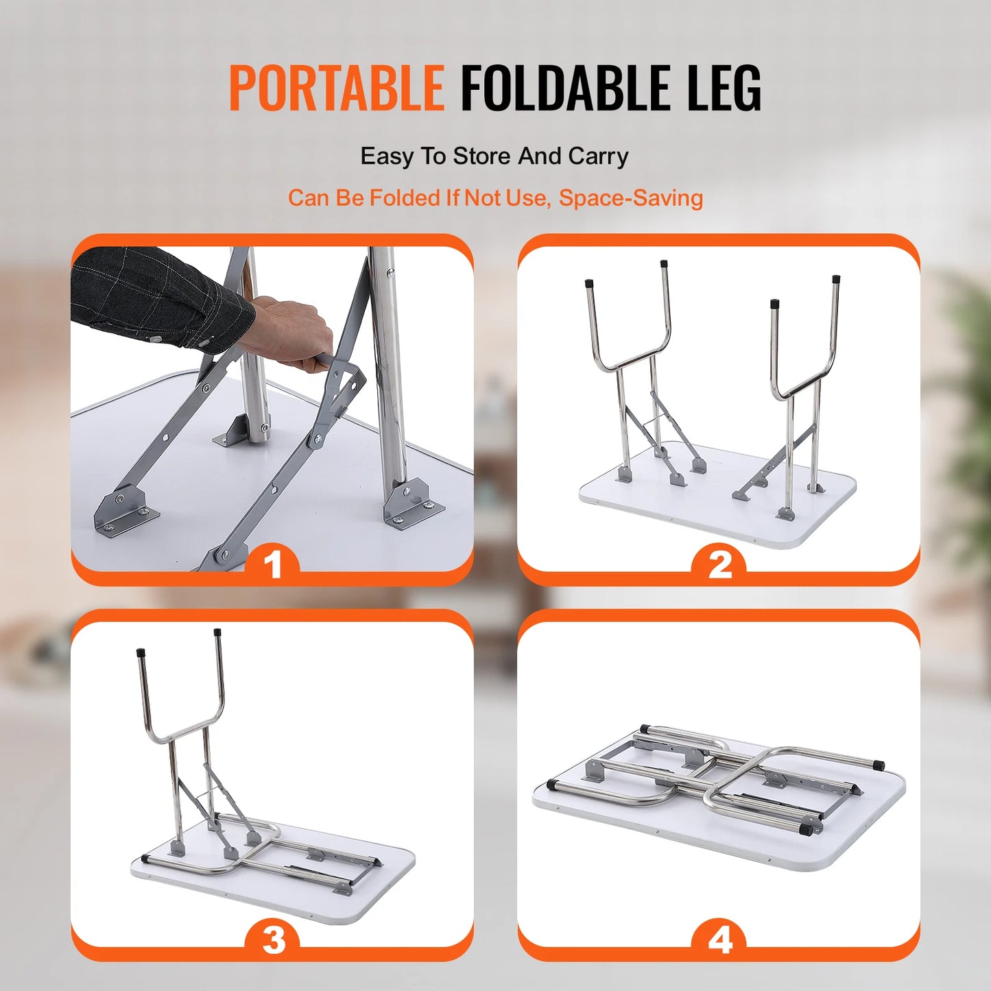 SucceBuy Foldable Pet Grooming Table With Arm Loop For Dogs