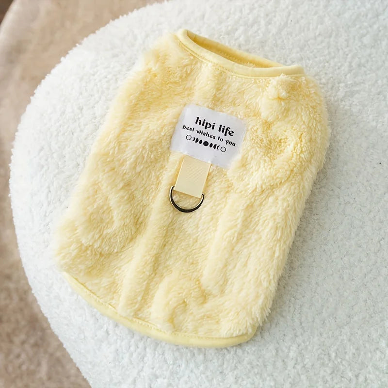 Soft Fleece Pull-On Pet Vest for Dogs and Cats Clothing